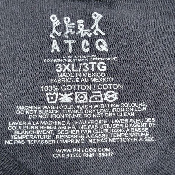 A Tribe Called Quest LS Black Unisex Tee - Size 3XL - Picture 4 of 4